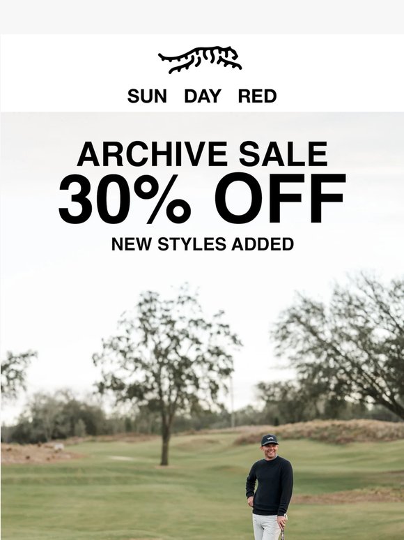 Hurry. The Archive Sale Ends Sunday May 31st.