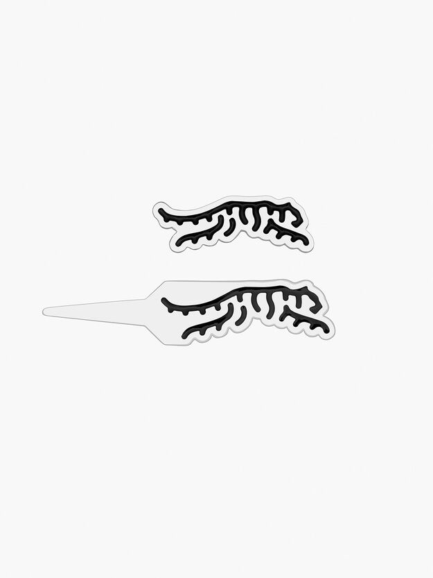 Lone Icon Divot Tool & Ball Marker Kit - White