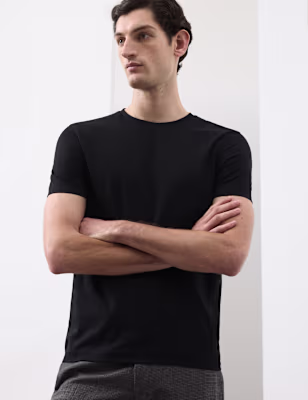 Pure Supima® Cotton Slim Fit Crew Neck T Shirt