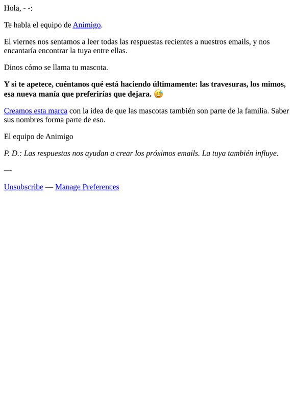 ¿Cómo se llama tu mascota?