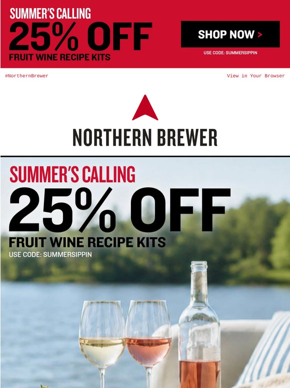 Uncork 25% Off Summer Wine!