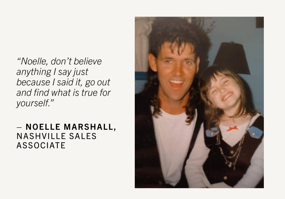 Noelle Marshall, Nashville Sales Associate, and her dad