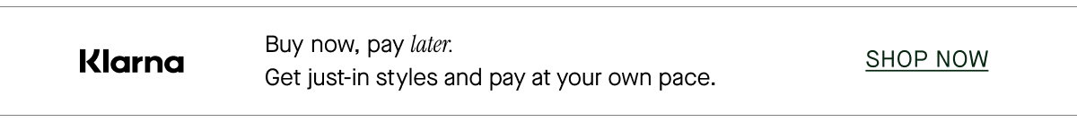 Buy now, pay later.