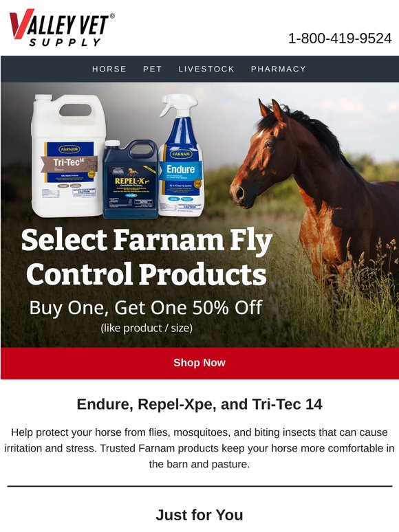 Farnam Fly Control BOGO 1/2 Off