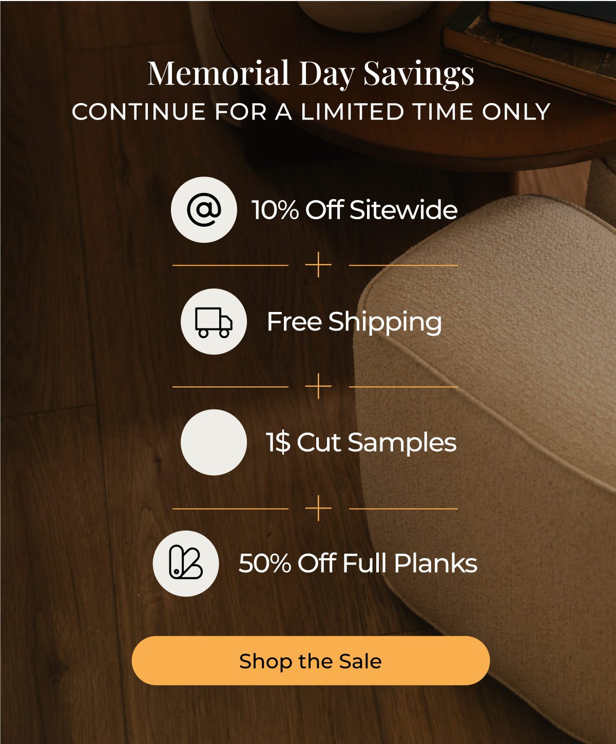 Memorial Day Savings. 