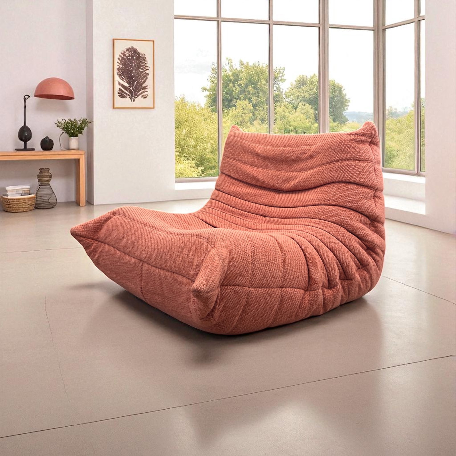 Salmon Ligne Roset Togo One Seater Modular Sofa