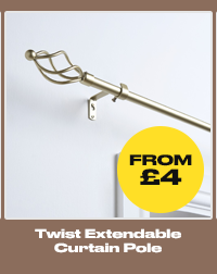 Twist Extendable Curtain Pole