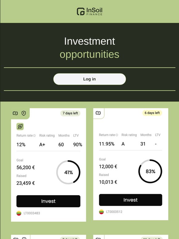 Investment Opportunities 🌱
