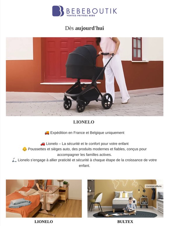 LIONELO ✨ bien équipé pour bébé