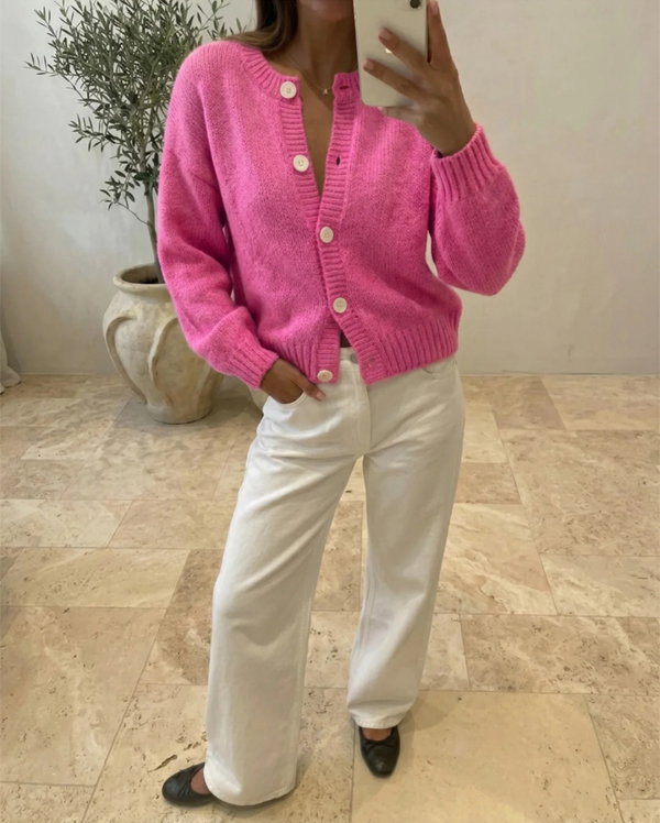 JAG Lily Cardigan in Peony