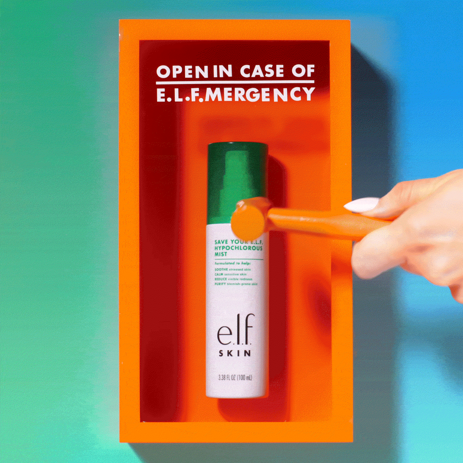 open in case of e.l.f.mergency