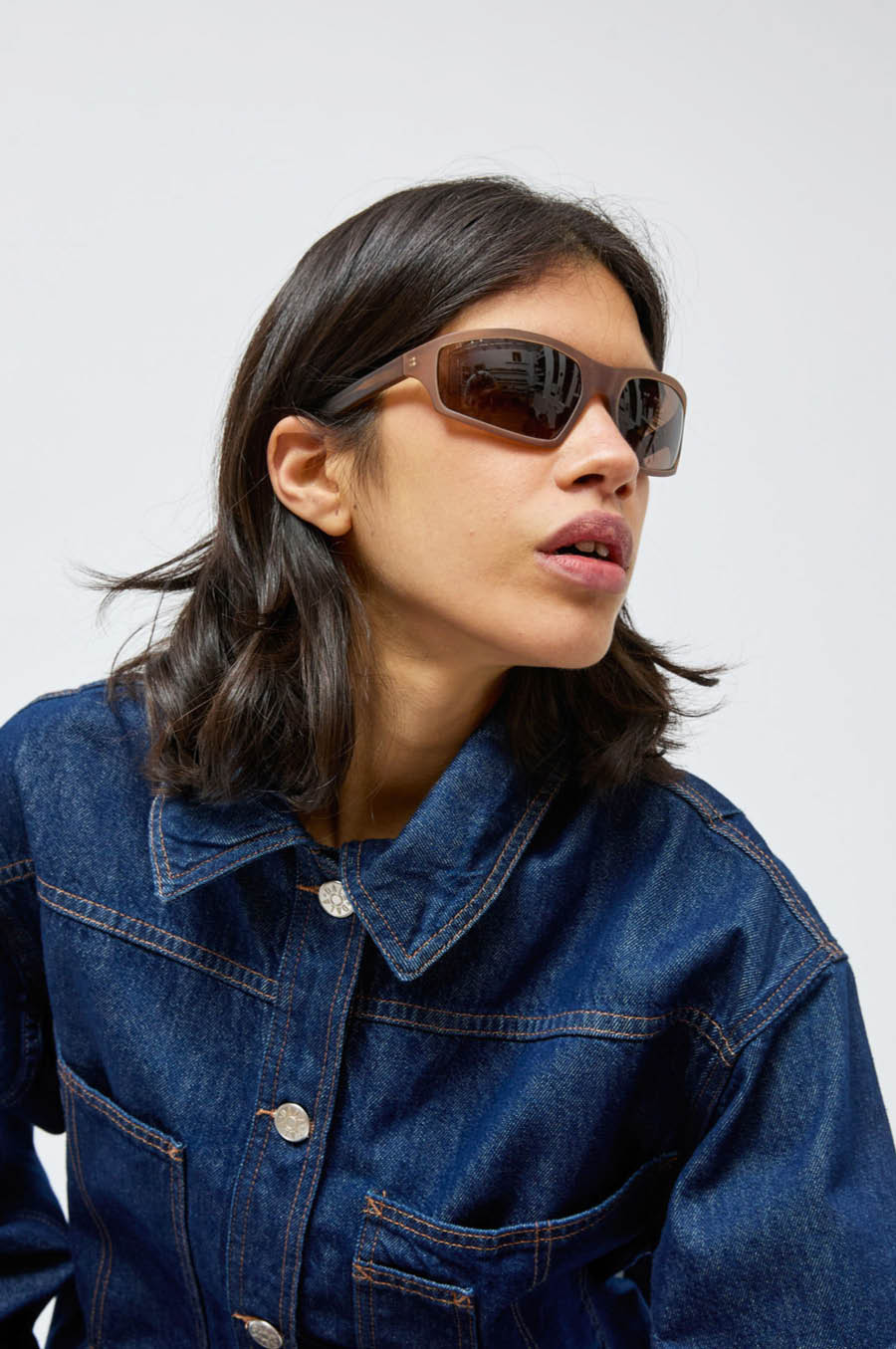 Monokel Raven Sunglasses in Matt Cola