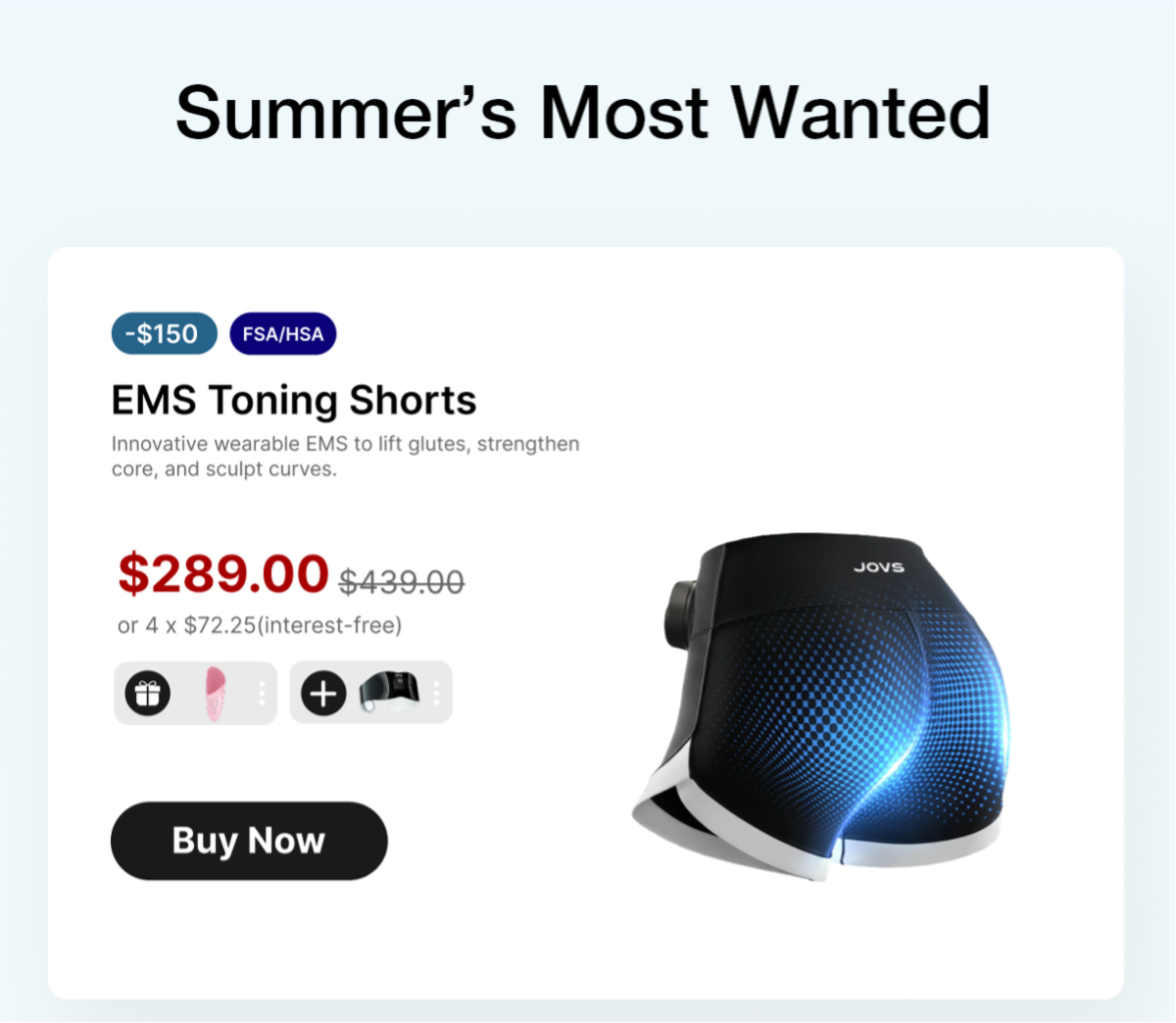 EMS Toning Shorts - Innovative wearable EMS to lift glutes, strengthen core, and sculpt curves.