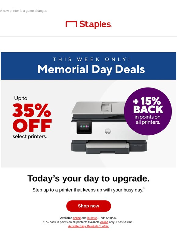 Oh-so-fast & for way less. Up to 35% off 🖨️