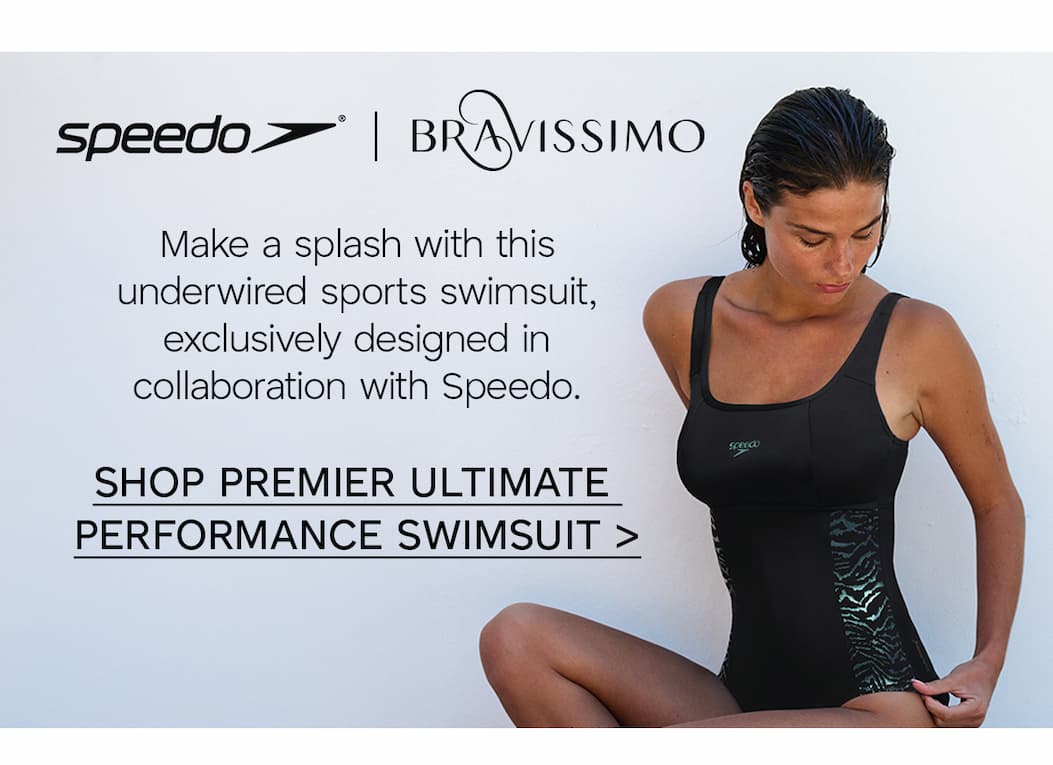 Make a splash with this underwired swimsuit, exclusively designed in collaboration with Speedo. Model wears Premier Ultimate Performance Swimsuit