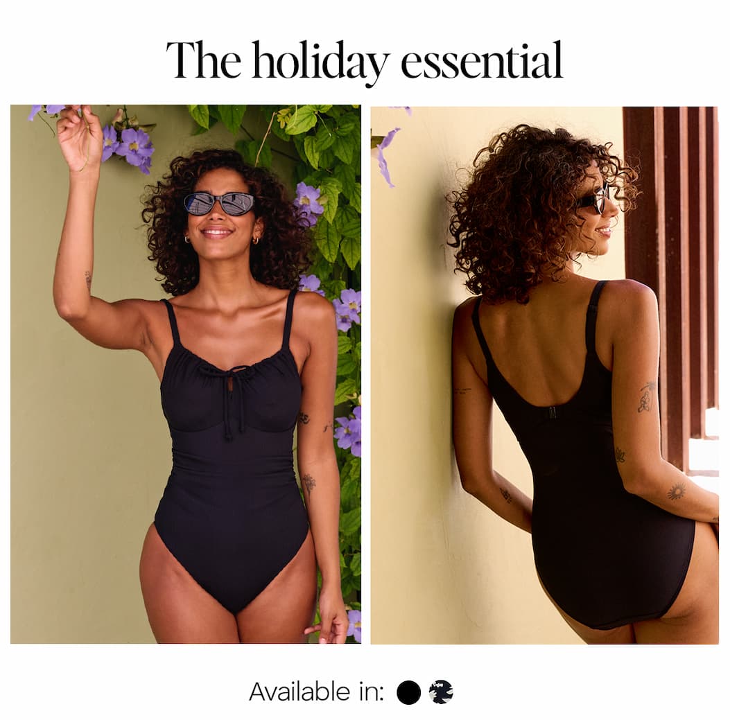 The holiday essential: Marianne wears Koh Samui in black.