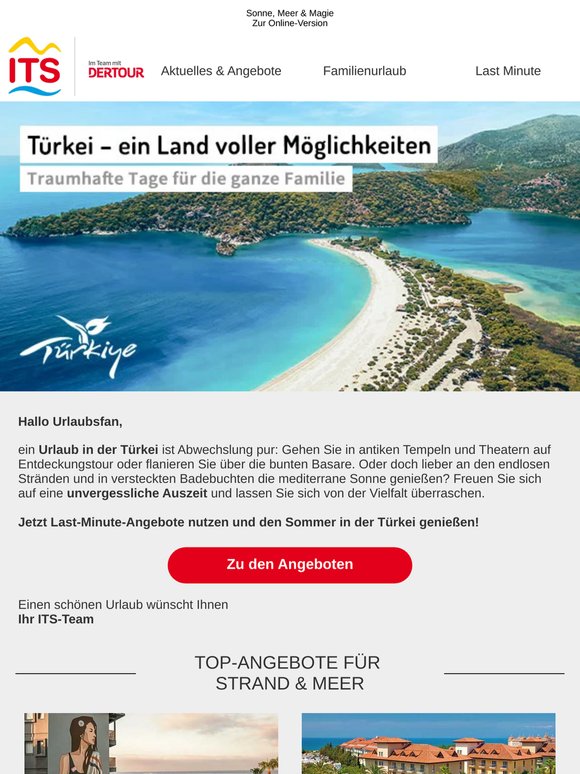 Sommerurlaub in der Türkei 🏖️☀️ Jetzt Last-Minute-Angebote sichern!