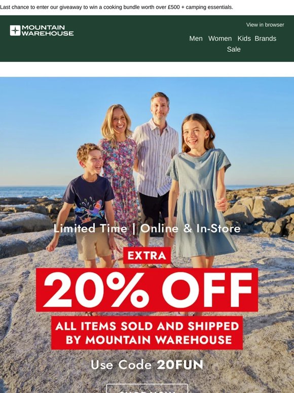 Extra 20% Off | Festival Picks ⛺