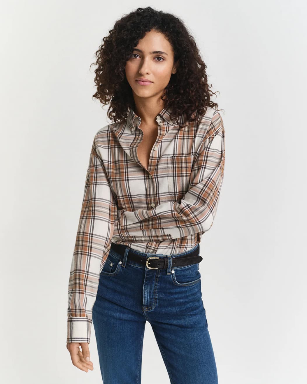 Relaxed Fit Checked Flannel Shirt