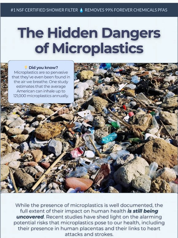 Microplastics Are in the Air, Water, and…
