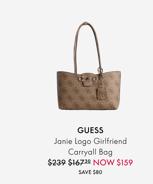 GUESS Janie Logo Girlfriend Carryall Bag