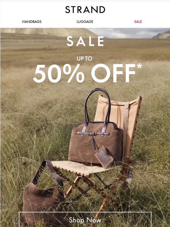 SALE: Up to 50% off* Handbags
