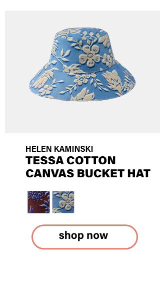 Tessa Cotton Canvas Bucket Hat by Helen Kaminski 