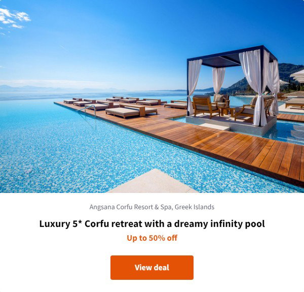 Luxury 5* Corfu retreat with a dreamy infinity pool