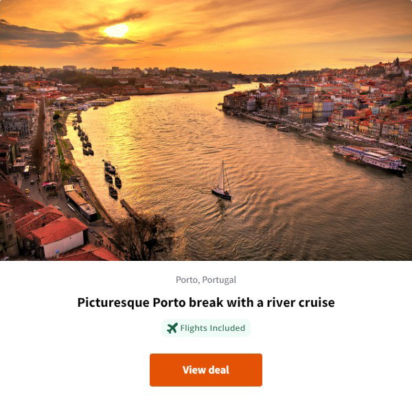 Picturesque Porto break with a river cruise