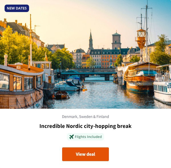 Incredible Nordic city-hopping break