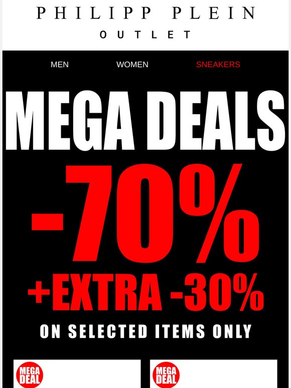 Up to 70% Off + Extra 30% 🔥 MEGA DEALS START NOW