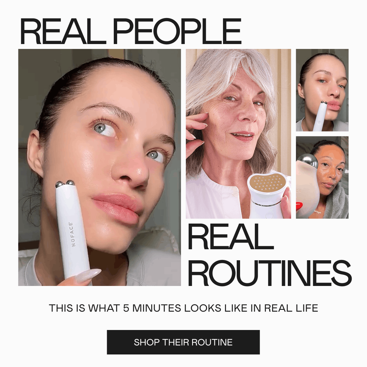 Real People. Real Routines. This is what 5 minutes looks like in real life. Click here to shop their routine!