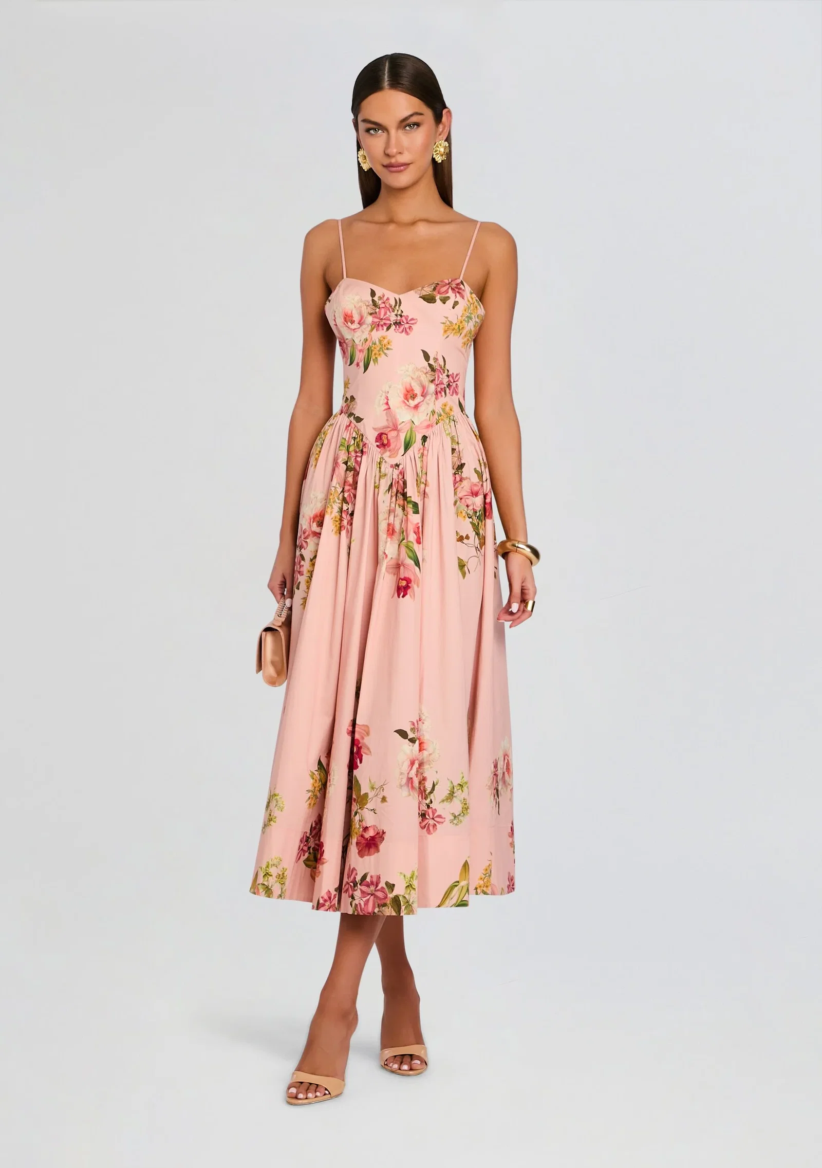 Image of Ayla Corseted Midi Dress