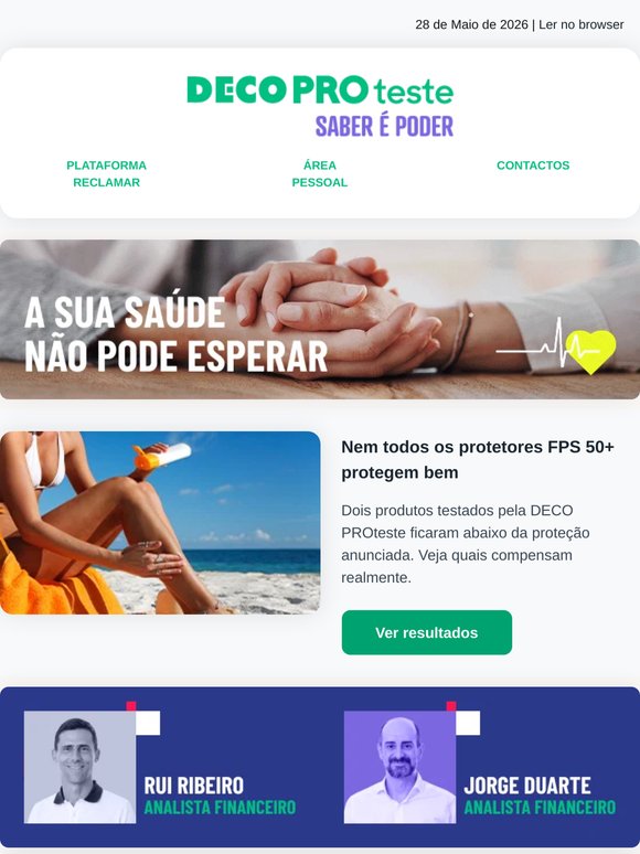 ETF, contas poupança para crianças e protetores solares em análise
