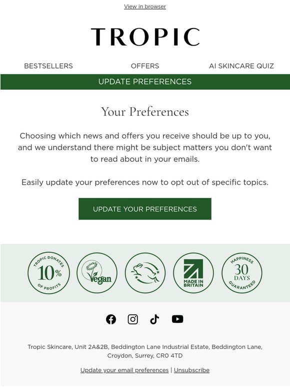 Need to update your preferences?