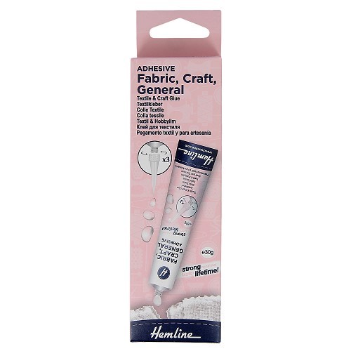 Colle textile en tube 30 ml - Couture loisirs