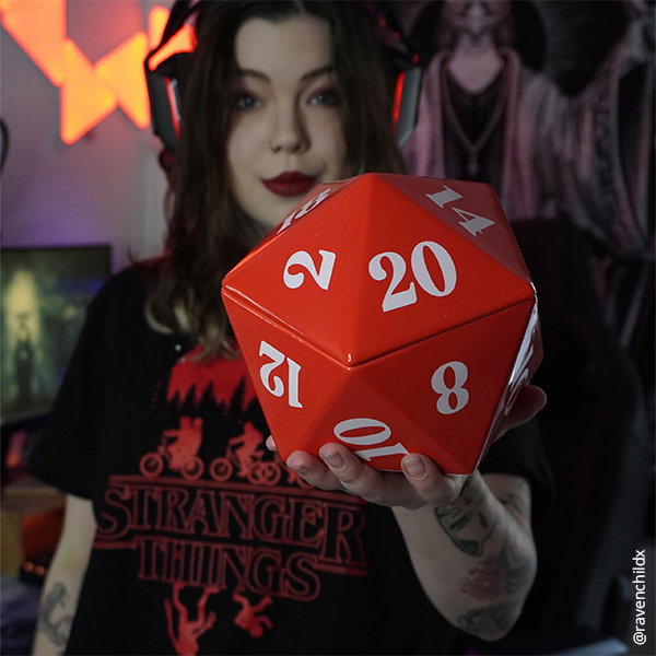 D20 Würfel Keksdose für Pen & Paper Fans