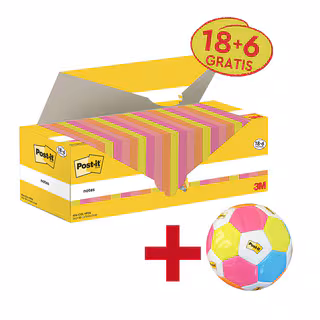 Lot avantageux de 18 + 6 blocs de notes repositionnables