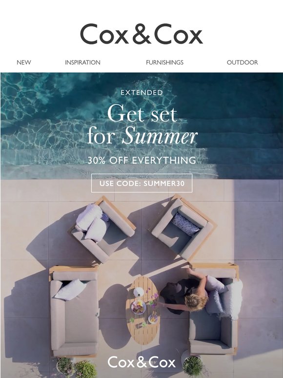 30% OFF everything - offer extended!