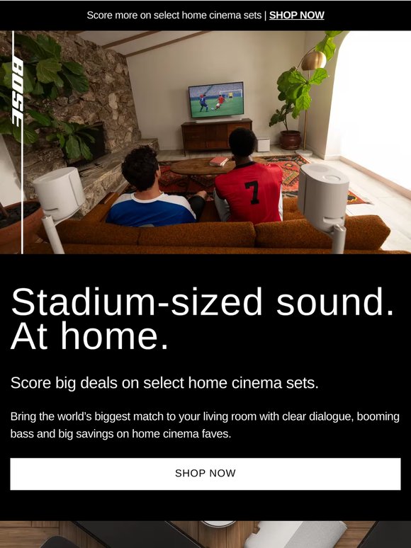 Score home cinema deals for the big match!