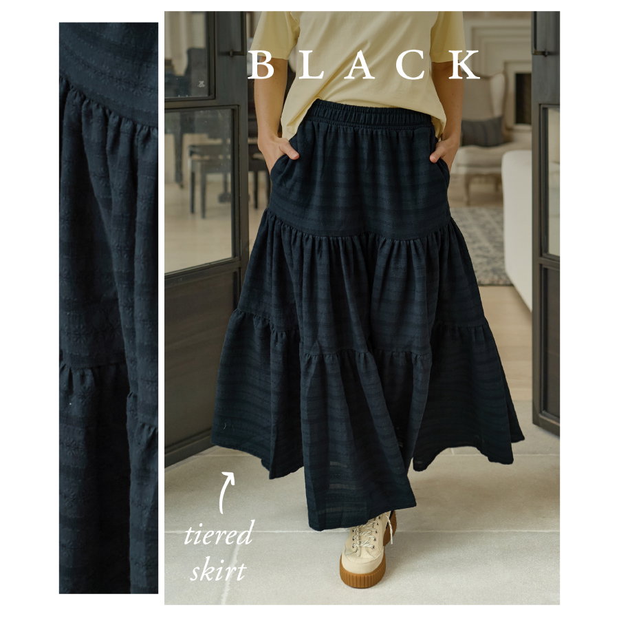 tiered skirt