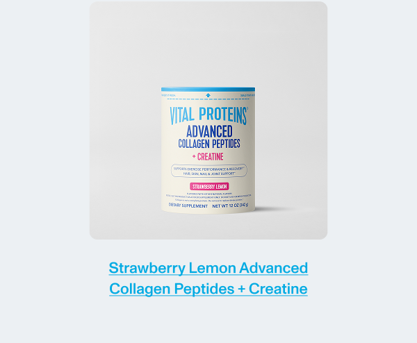 Advanced Collagen peptides strawberry Lemon 
