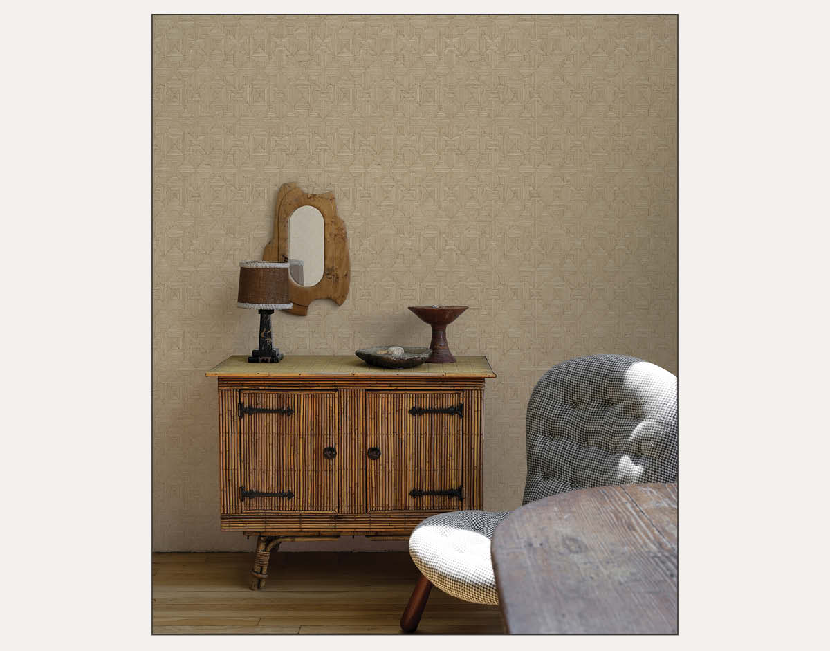 Image of Tempaper's Hoffman Faux Sisal wallpaper by Jeremiah Brent.