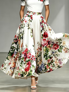 Image of Urban Floral Maxi Skirt