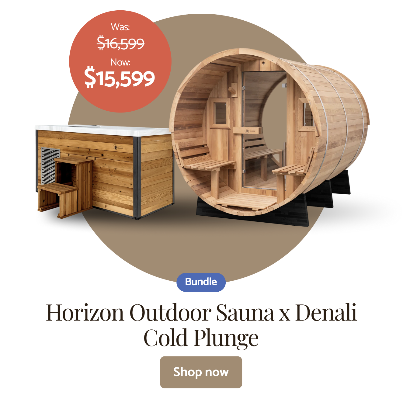 Horizon Outdoor Sauna x Denali Cold Plunge