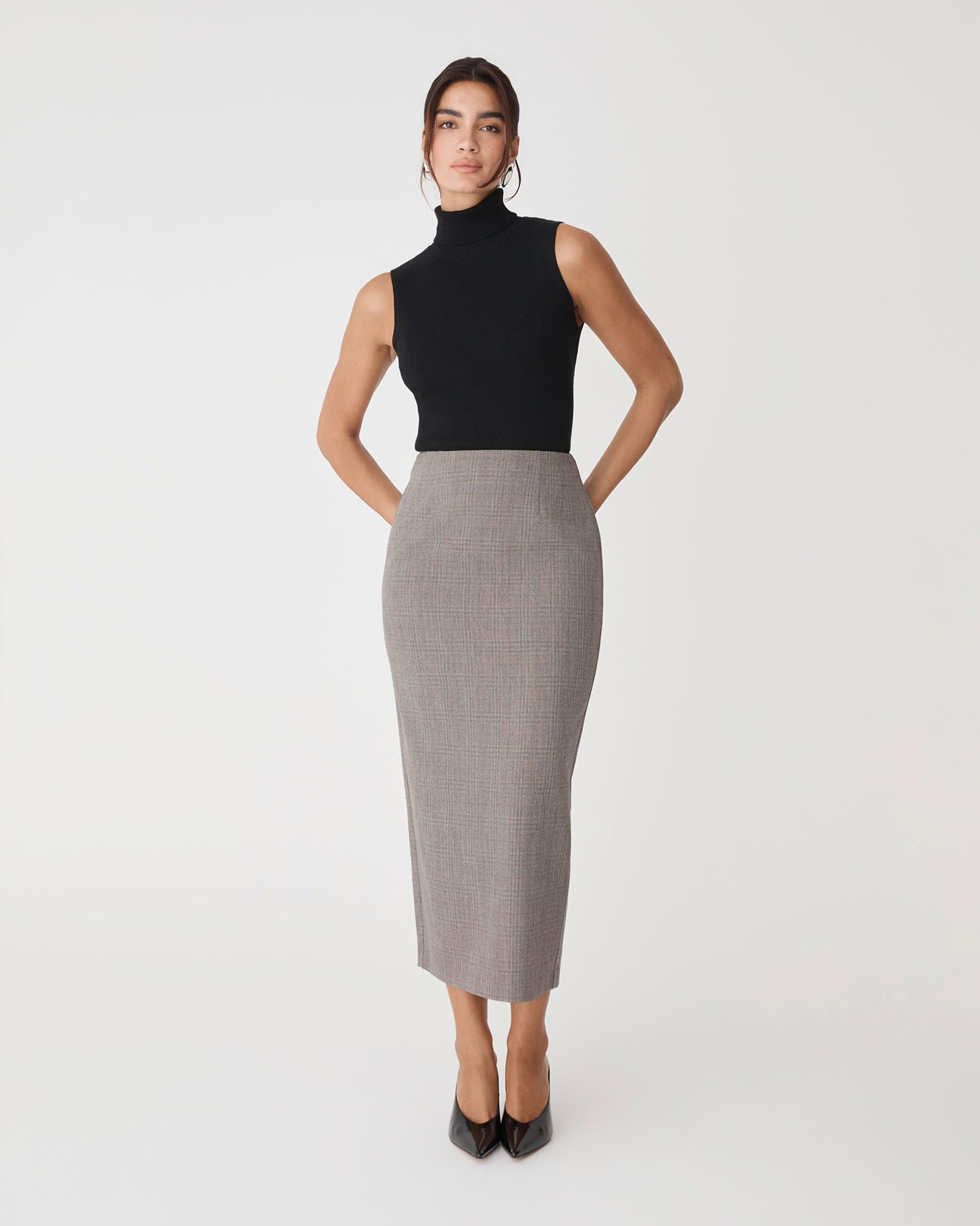 Image of Loretta Midi Pencil Skirt
