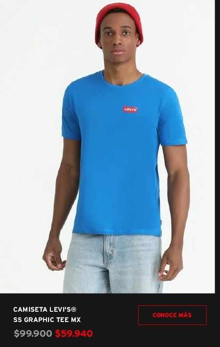 Camiseta Levi's® SS Graphic Tee MX para Hombre