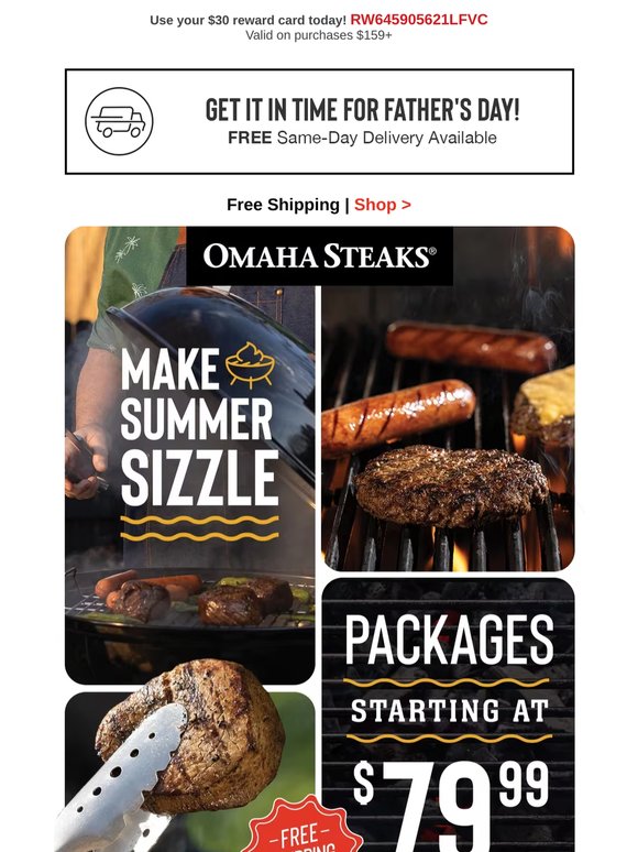 Make summer sizzle w/ pkgs. starting at $79.99.