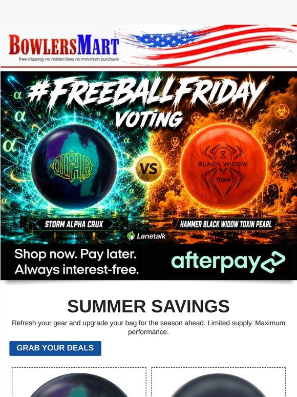 🎳 Prices Slashed + #FreeBallFriday Voting Is LIVE