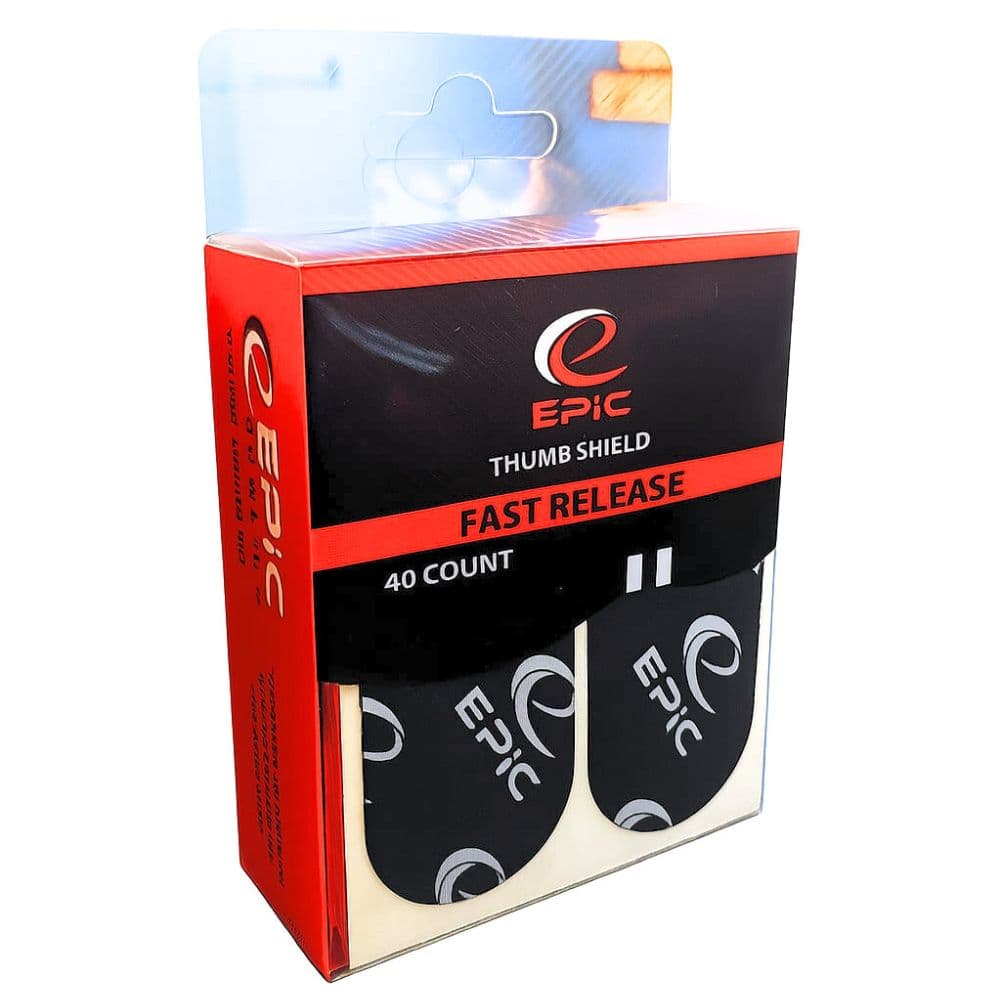 Image of Epic Thumb Shield Protection Thumb Tape Black Fast 40 Piece Pack
